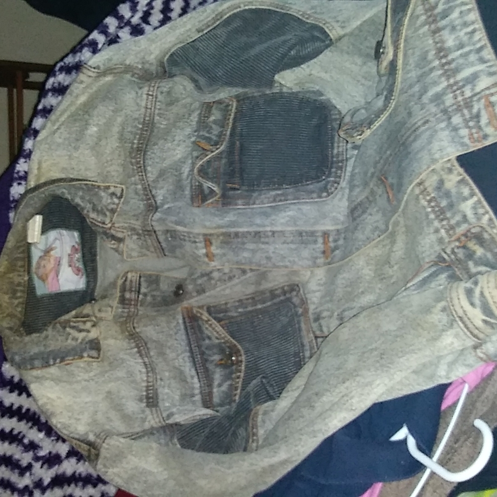 Authentic 1980's Whipp Acid Wash and Corduroy Jean Jacket